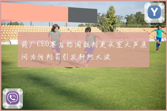 药厂CEO赛后怒闯裁判更衣室大声质问为何判罚引发轩然大波